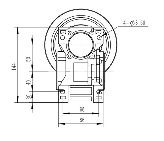 洗車機(jī)減速機(jī)尺寸圖紙